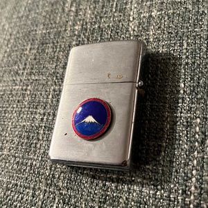 Military Club lighter CAMP OTSU JAPAN made by Willow Army vintage